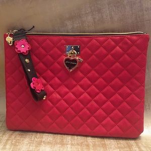 Betsey Johnson large clutch bag.